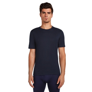 Icebreaker Bielizna T-shirt 200 Oasis SS Crewe dopasowane (wełna merino) granatowy Mężczyźni